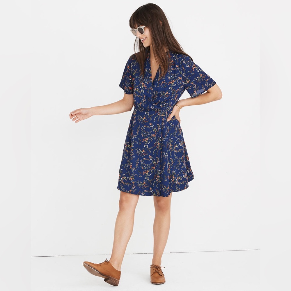 Madewell wrap mididress/size 4